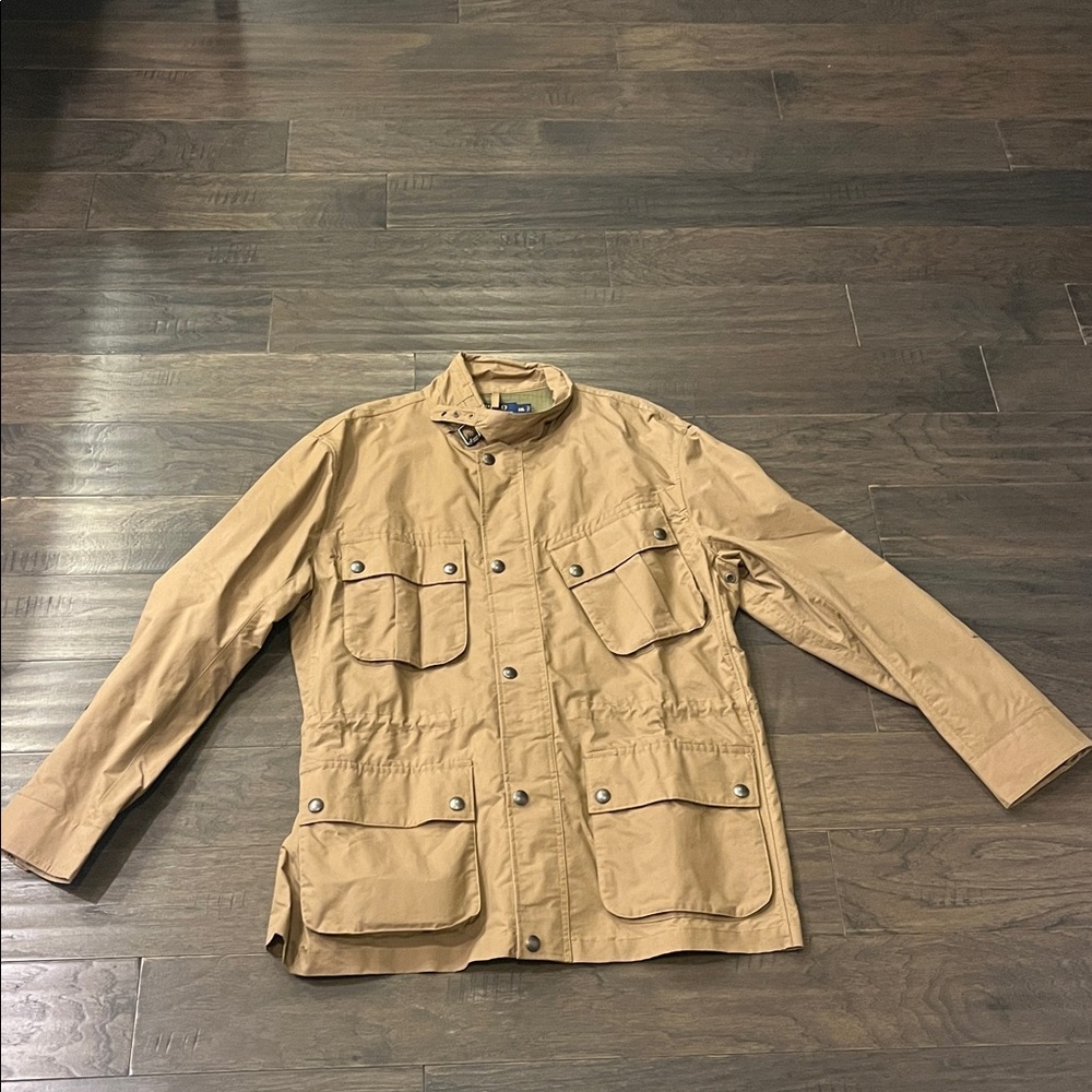 Polo Ralph Lauren Waxed Belted Utility Military Field Jacket New Mens Size XXL